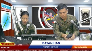 LIVE BAYANIHANNG WESTERN COMMAND OCTOBER 3 2024 [upl. by Piks]