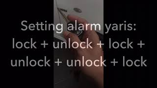 OtoVlog Setting alarm yaris [upl. by Netsua]