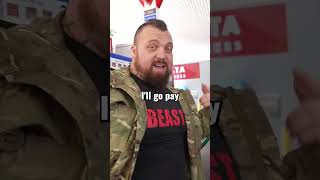 Eddie Hall Fills his tank up with fuel tank [upl. by Enovad]