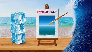 Crear WAVE con DYNAMIC PAINT en BLENDER 42  BLENDER 42  tutorial blender design viralvideo [upl. by Mchugh]