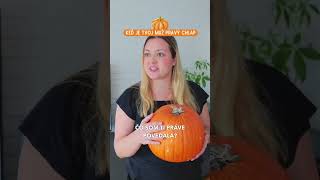 Keď má tvoj muž tekvicu v tamieri aj na hlave 😂🎃 lubkakovacik zabava vtipnevideo humor [upl. by Ylhsa]