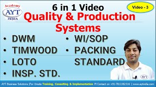 6 in One Video For Engineers  DWM TIMWOOD7 Wastes LOTO INSP STD WISOP PACKING STANDARD [upl. by Phyllida638]