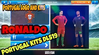 HOW TO IMPORT PORTUGAL LOGO AND KITS IN DREAM LEAGUE SOCCER 2019 [upl. by Errised]