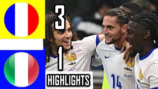 France Vs Italy 31 Extended HIGHLIGHTS  UEFA Nations League [upl. by Brigg]