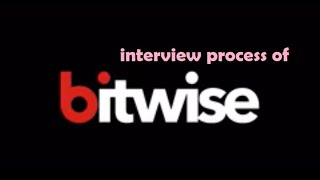 Bitwise interview process and How I cracked in 2019 [upl. by Brabazon]