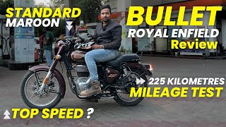 2023 Royal Enfield Bullet 350 Mileage Test 🔥 Top Speed 👉 Review [upl. by Ard]