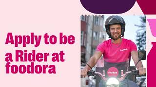 Apply NOW to be a Rider at foodora [upl. by Letnuhs]