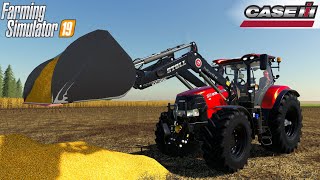 Farming Simulator 19  CASE IH PUMA 200 SERIES Tractor With Front Loader Loads Corn [upl. by Allix]