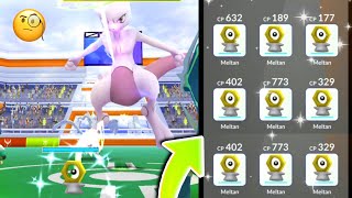 😕 Shiny Meltan vs weather boost Mewtwo  Only meltan against shadow ball mewtwo [upl. by Euseibbob179]