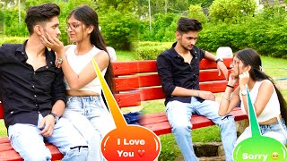 Angry Prank On Riya 😖  Gone Romantic 👩‍❤️‍💋‍👨 Sorry Harshit  Harshit PrankTv [upl. by Nata]