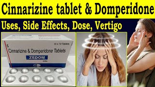 Cinnarizine tablet and Domperidone tablet  Uses Indication Side Effects Dose [upl. by Zetrac]