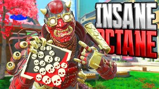 INSANE Octane SOLO 20 KILLS in 10 MINUTES Apex Legends Gameplay Season 19 [upl. by Nnylrebma]