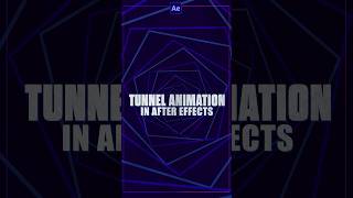 Tunnel Animation in Adobe After Effects adobeaftereffects tutorial aftereffect [upl. by Adne34]