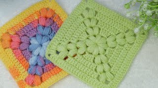 Very Easy Granny Square crochet pattern for beginners crochet stitch [upl. by Elsbeth285]