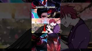 Hanzo x Hanabi Fan Made Love Story ❤️ mobilelegends mlbb lovestory shorts [upl. by Olli985]