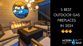 5 Best Outdoor Gas Fireplaces 2024 Picks [upl. by Aibat]