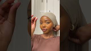 my goto hijab tutorial 🧕🏾🤍 [upl. by Aesoh267]