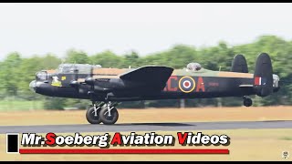 AVRO Lancaster BBMF Nice Departure at Eindhoven [upl. by Niawat]