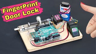 How to Make Fingerprint Door Lock  Arduino Project [upl. by Mcmurry9]