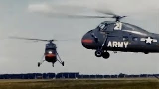 US Army 59th Transportaion Company Wertheim Germany Air Show Audie Murphy 1960 H34 amp CH37 Helos [upl. by Ahseiyn142]