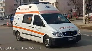 B1B2 Ambulanță SAJ MercedesBenz Vito mergând spre un caz  Retur spre spital [upl. by Jak436]