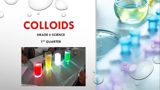 Colloid Grade 6 Science 1st Quarter [upl. by Ativla]