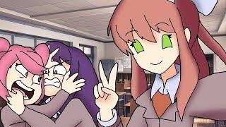 Yuri and Natsuki Fight  Doki Doki Literature Club Fan Animation [upl. by Risteau]