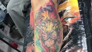 León 🦁 tattoo [upl. by Letsyrk]