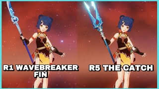 R1 Wavebreakers fin vs R5 The Catch  Genshin Impact [upl. by Zeke]