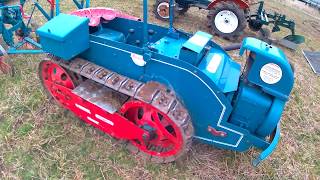 1956 Ransomes MG6 06 Litre 1Cyl Petrol Crawler Tractor 8HP with Ransomes Plough [upl. by Akinuahs899]