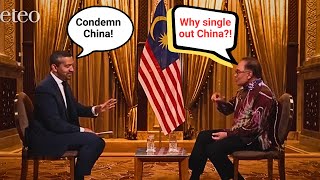 Watch Western Propaganda Tries to Get Through Malaysian PM [upl. by Goldstein232]