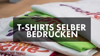 TShirts selber bedrucken mit Siebdruck Textildruck im Siebdruckverfahren [upl. by Ettezoj610]