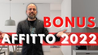 BONUS AFFITTO 2022  Cosè Come funziona e Requisiti [upl. by Llevel]