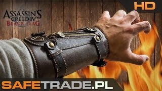 Assassins Creed IV Black Flag Leather Vambrace Karwasz Asasyna  wwwsafetradepl [upl. by Berman]