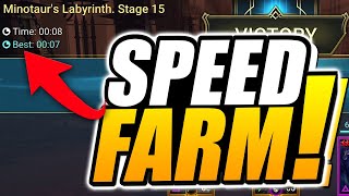 FARM FULL MASTERIES IN 20 MINUTES MINOTAUR SPEED FARM TEAM  RAID SHADOW LEGENDS [upl. by Carlos454]