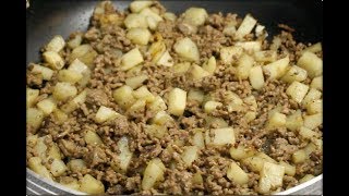 Carne molida con papasGround beef with potato [upl. by Reginald295]