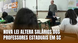 Governador de SC sanciona lei de descompactação dos salários dos Professores Estaduais [upl. by Yereffej928]