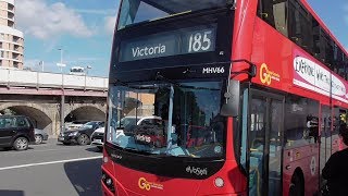 185 Full London Bus Route Lewisham Station  Victoria Go Ahead Part 2 [upl. by Roanne543]