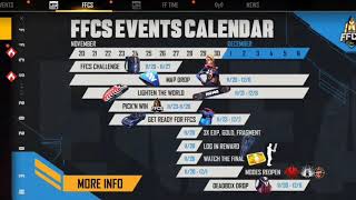 UPCOMING FFCS EVENTS  NEW EVENT  FREE FIRE  TAMIL [upl. by Letsou242]