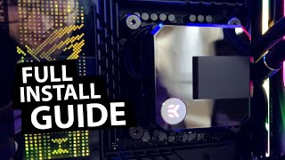 EK Elite 360mm AIO Install Instructions Full Guide [upl. by Bigot59]