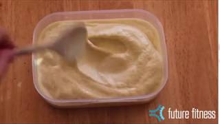 MCFUTUREFITNESS Pineapple Mango amp Papaya Frozen Yogurt Recipe [upl. by Marozik]