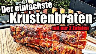 Krustenbraten vom Gasgrill einfacher geht´s nicht  The BBQ BEAR [upl. by Mullane]