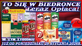 𝐁𝐈𝐄𝐃𝐑𝐎𝐍𝐊𝐀 🐞 Oferta od Poniedziałku 29012024  To się w Biedronce Teraz Opłaca [upl. by Ecinom]