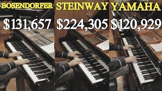 Can You Hear The Difference Between a Steinway Yamaha and Bosendorfer [upl. by Nosnhoj]