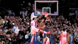 Wilson Chandler baseline dunk Vs Wizards 51110 [upl. by Hilda]