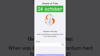 When was Ethereums Byzantium hard fork implemented timefarm oracleoftime [upl. by Esylla]