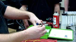 How to crimp a terminal end on a wire used in the Powersports Industry Instructor part 1 [upl. by Modesta]