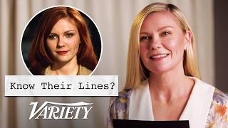 Does Kirsten Dunst Know Lines From Her Most Famous Movies [upl. by Seravaj]