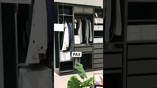 IKEA  PAX Dark Grey WARDROBE ikea furniture homedecor [upl. by Ayr]