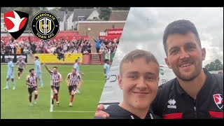 Cheltenham Town vs Harrogate Town  BRADBURY MASTERCLASS 92nd minute winner LIMBS  Matchday vlog [upl. by Yemaj51]